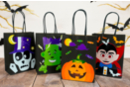 Kit sacs personnages d'Halloween - 4 pièces - Sacs à bonbons Halloween - 10doigts.fr