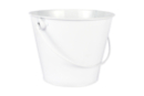 Grand seau en métal blanc - 10 cm - Supports en Métal - 10doigts.fr