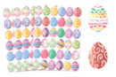 Gommettes œufs de Pâques aquarelle - 144 gommettes - Embellissements de Pâques - 10doigts.fr