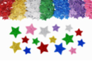 Stickers étoiles en caoutchouc pailleté - 500 étoiles - Stickers en mousse - 10doigts.fr