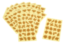 Stickers feuilles d'arbres en papier kraft - 400 pcs - Gommettes d'Automne - 10doigts.fr