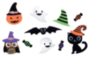 Stickers 3D Halloween en mousse - 10 pcs - Gommettes Halloween - 10doigts.fr