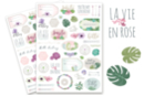 Stickers La vie en rose - 78 stickers - Décorations Printemps - Eté - 10doigts.fr