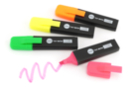 Surligneurs fluo - 4 couleurs - Bullet Journal, Planner - 10doigts.fr