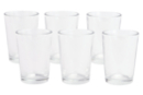 Verres droits 20 cl - 6 pièces - Supports en Verre - 10doigts.fr