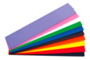 Feuilles de papier crépon 2 mètres x 50 cm - 10 couleurs assorties -  06034 - 10doigts.fr