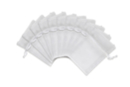 Sacs en organza blanc - 6 pièces - Coton, lin - Textiles 51004 - 10doigts.fr