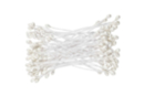 Pistils de fleurs blanches - 100 pièces - Fleurs en papier crépon : créez des bouquets éternels - 10doigts.fr