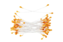 Pistils de fleurs oranges - 100 pièces - Fleurs en papier crépon : créez des bouquets éternels - 10doigts.fr