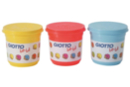 Pâtes à modeler GIOTTO Bé-Bé - 220 gr - 3 pots : rouge, jaune, bleu - Modelage 1er âge - 10doigts.fr
