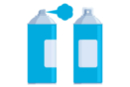 Aérosol peinture acrylique Bleu Ciel - 400 ml - Peinture aérosol 13207 - 10doigts.fr