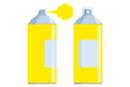 Aérosol peinture acrylique Jaune - 400 ml - Peinture aérosol 13205 - 10doigts.fr