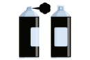 Aérosol peinture acrylique Noir - 400 ml - Peinture aérosol 13213 - 10doigts.fr