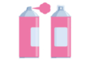 Aérosol peinture acrylique Rose - 400 ml - Peinture aérosol 13200 - 10doigts.fr