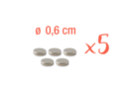 Aimant néodyme Ø 6 mm - Lot de 5 - Aimants - Magnets 07443 - 10doigts.fr