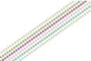 Bande de cabochons nacrés adhésifs - 288 strass - Strass autocollants - 10doigts.fr