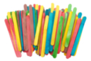 Bâtons d'esquimaux en bois coloré 11.4 cm - 500 pièces - Accessoires en bois - 10doigts.fr