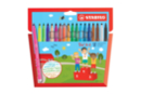 Stabilo Trio pointes fines (0.7 mm) - 18 feutres - Feutres pointes fines 59228 - 10doigts.fr