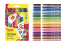 Feutres JOVI pointes moyennes - 1 pochette de 24 feutres - Feutres pointes moyennes : l'outil polyvalent pour le dessin et l'école - 10doigts.fr