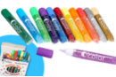 Stylos colle à paillettes 10 ml (12 couleurs) - 50 stylos - Colles scolaires 35002 - 10doigts.fr