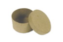Boîte ronde Ø 8 cm - H : 3,5 cm - L'unité - Boîtes en carton 12323 - 10doigts.fr