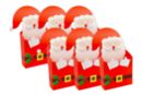 Boîtes Père-Noël à monter - 6 boites - Kits bricolages créatifs de Noël 52024 - 10doigts.fr