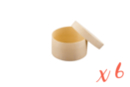 Boîtes rondes en bois - 1 set (6 boites) - Boîtes en bois 10471 - 10doigts.fr
