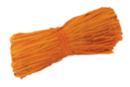 Botte de 50 gr de raphia orange - Paille et Raphia 03552 - 10doigts.fr