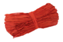 Botte de 50 gr de raphia rouge - Paille et Raphia 03554 - 10doigts.fr