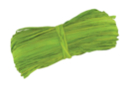 Botte de 50 gr de raphia vert clair - Paille et Raphia - 10doigts.fr