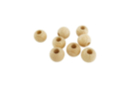 Boule en bois percée 2.5 cm - 8 pièces - Perles Bois 59027 - 10doigts.fr