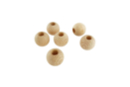 Boule en bois percée 3 cm - 6 pièces - Perles Bois 59028 - 10doigts.fr