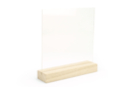 Cadre empreinte plaque plexiglas + socle - 15 cm - Cadres photos en bois - 10doigts.fr