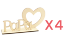 Cadre papa - 4 pièces - Cadeaux DIY fête des pères – Pour le bureau de papa 56563 - 10doigts.fr