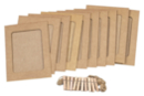 Cadres kraft en carte forte - 10 pcs - Cadres en carton 59401 - 10doigts.fr