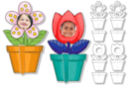 Cadres photo à colorier fleurs - 16 cadres - Supports à colorier 15515 - 10doigts.fr