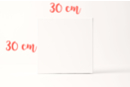 Chassis carré en lin et coton 30x30 cm - Châssis et Cartons toilés 09422 - 10doigts.fr