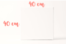 Châssis carré en lin et coton 40 x 40 cm - Châssis et Cartons toilés 09423 - 10doigts.fr