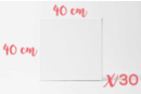 Châssis carrés 40 x 40 cm - 30 châssis - Châssis et Cartons toilés 12795 - 10doigts.fr
