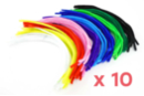 Chenilles colorées, L : 30 cm - Ø 6 mm - Set de 1000 - Chenilles, cure-pipe 11511 - 10doigts.fr