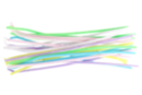 Chenilles couleurs pastel - Set de 24 - Chenilles, cure-pipe - 10doigts.fr
