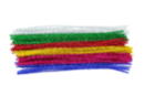 Chenilles multicolores - Set de 100 - Chenilles, cure-pipe - 10doigts.fr