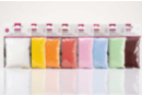 Cire sable pour bougie 70 gr - 8 couleurs assorties - Cires Bougies 60034 - 10doigts.fr