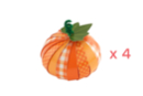 Citrouilles 3D avec bandes de papier - 4 pièces - Kits créatifs d'automne : des activités clé en main pour les enfants 58549 - 10doigts.fr