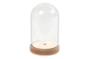 Cloche sur un socle en bois 18 cm - Objets en bois Noël - 10doigts.fr