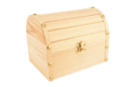 Coffre pirate bois 16 x 12,5 x 11 cm - Boîtes en bois 57638 - 10doigts.fr