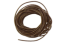 Cordon en cuir Ø 1 mm - Brun foncé - Cordon cuir - 10doigts.fr