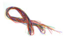 Set de 10 bobines de 18 mètres (total de 180 mètres) de cordon polyester queue de rat ø 1,7 mm, 10 couleurs vives assorties - Bracelets 13178 - 10doigts.fr