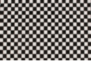 Coupon de tissu en coton imprimé ( 43 x 53 cm ) - Damier noir et blanc - Coupons de tissus 30105 - 10doigts.fr