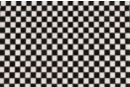 Coupon de tissu en coton imprimé ( 43 x 53 cm ) - Damier noir et blanc - Coupons de tissus 30105 - 10doigts.fr